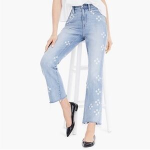 J. Crew Point Sur Denim Pants with Floral Print Detail, size 24